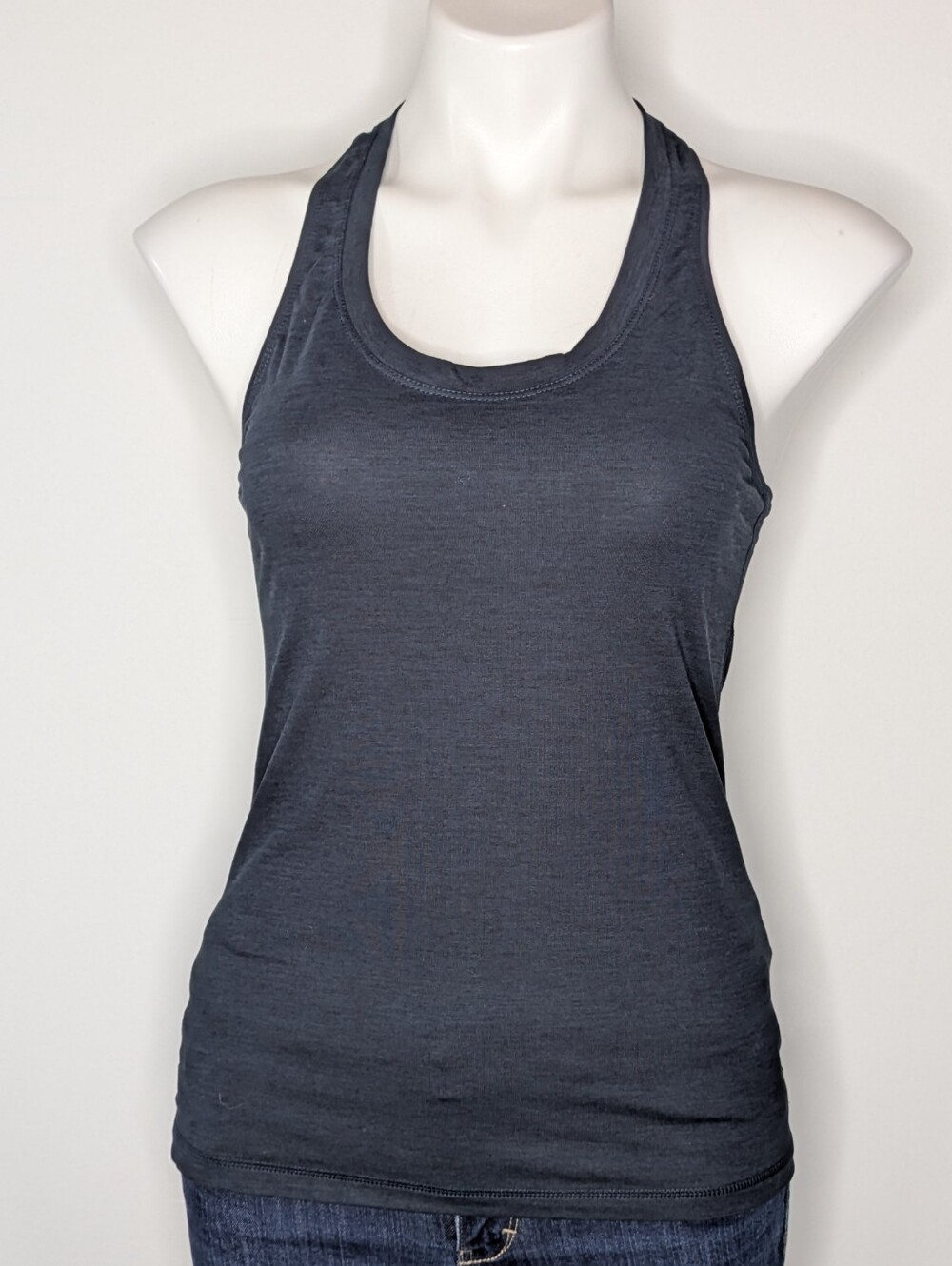Vuori Blue Scoop Neck Racer Back Athletic Workout Exercise Gym Tank S